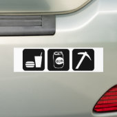 Essen Sie Getränk-Bier Rockhound Autoaufkleber (Auf Auto)