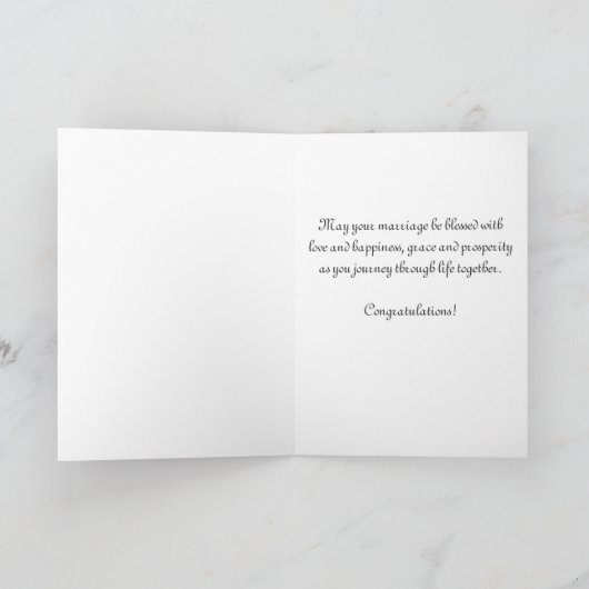 Essen Sie, Getränk u. seien Sie verheiratete Karte (Innenseite)