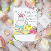 Essen Sie, Getränk u. seien Sie verheiratete Karte