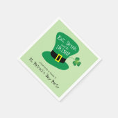 Essen Sie, Getränk und seien Sie Iren-St Patrick Serviette (Ecke)