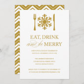 ESSEN SIE GETRÄNK UND SEIN| EINLAGEN DER HOLIDAY P EINLADUNG (Vorne/Hinten)