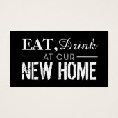 Essen Sie Getränke auf unserer neuen Zuhause, ände (Vorderseite)