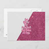 "Essen Sie Glitzer zum Frühstück und Shine den gan Postkarte (Vorne/Hinten)
