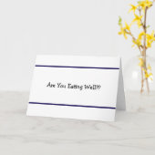 Essen Sie gut? Karte (Gelbe Blume)