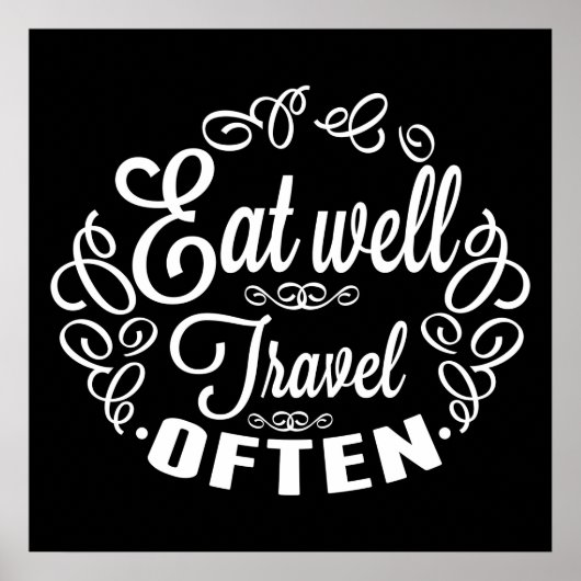 Essen Sie gut Reise häufig Poster (Vorne)