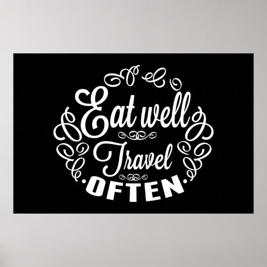 Essen Sie gut Reise häufig Poster (Vorne)