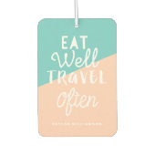 Essen Sie gut reisen oft Chic Tropical Fruit Monog Autolufterfrischer (Vorderseite)