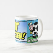 Essen Sie Huhn! Kaffeetasse (VorderseiteRechts)