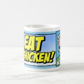 Essen Sie Huhn! Kaffeetasse (Mittel)