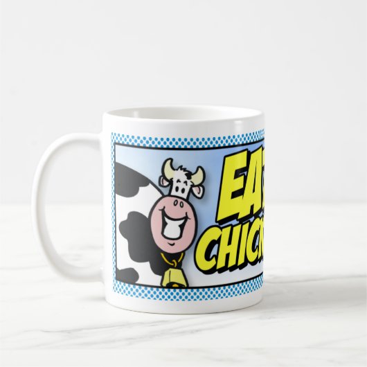 Essen Sie Huhn! Kaffeetasse (Links)