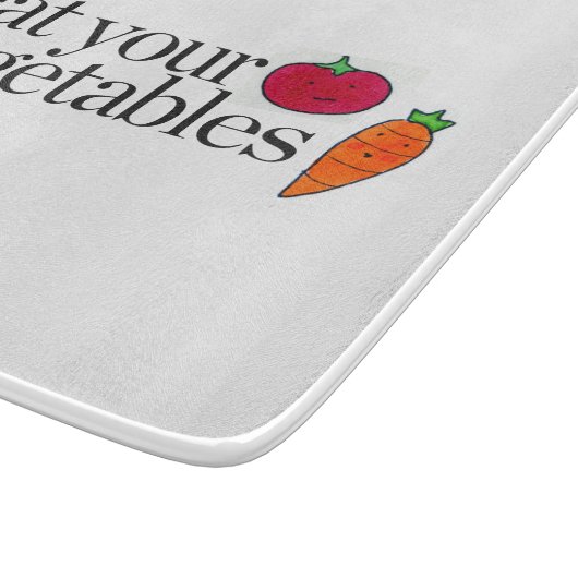 Essen Sie Ihr Gemüse Schneidebrett (Ecke)