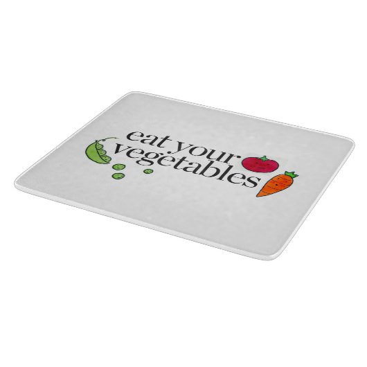 Essen Sie Ihr Gemüse Schneidebrett (Ecke)