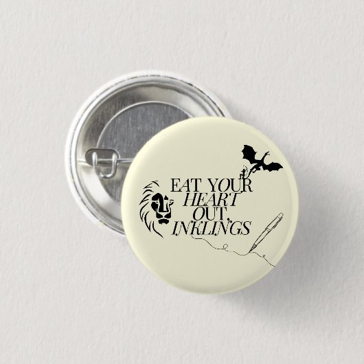 Essen Sie Ihr Herz aus, Klammern Button (Vorne & Hinten)