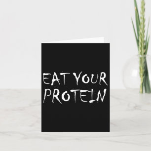Essen Sie Ihr Protein Protein Protein Muskel Gebäu Karte