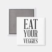 Essen Sie Ihr Veggies Magnet (Vorderseite/Rückseite)