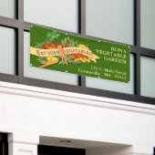 Essen Sie Ihre Gemüse Bauern Market Banner (Äußeres Gebäude)