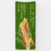 Essen Sie Ihre Gemüse Bauern Market Banner (Vertikal)
