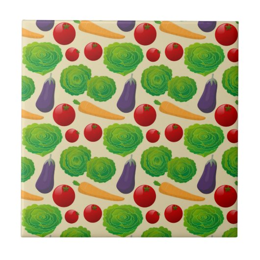 Essen Sie Ihre Gemüse Fliese (Vorderseite)