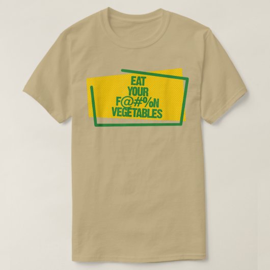 Essen Sie Ihre Gemüse Funny Feinschmecker Vegetari T-Shirt (Design vorne)