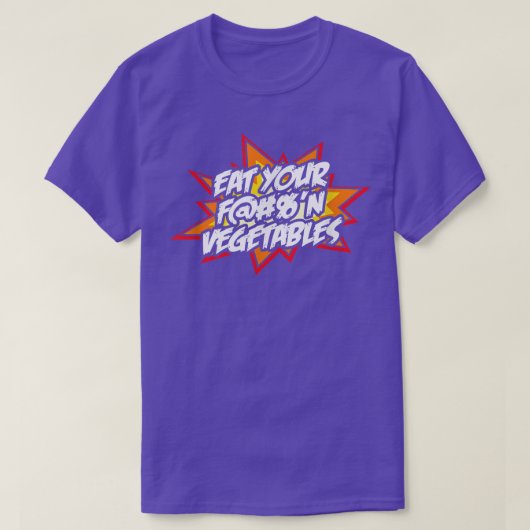 Essen Sie Ihre Gemüse Funny Phantastischer Feinsch T-Shirt (Design vorne)