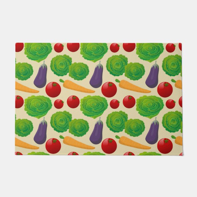 Essen Sie Ihre Gemüse Fußmatte (Vorderseite)