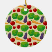 Essen Sie Ihre Gemüse Keramik Ornament (Vorne)