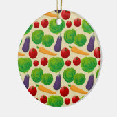 Essen Sie Ihre Gemüse Keramik Ornament (Links)