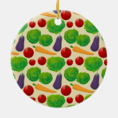 Essen Sie Ihre Gemüse Keramik Ornament (Hinten)