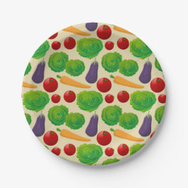 Essen Sie Ihre Gemüse Pappteller