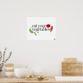 Essen Sie Ihre Gemüse Poster (Küche)