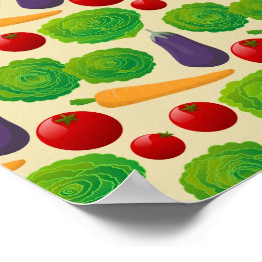 Essen Sie Ihre Gemüse Poster (Ecke)