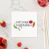 Essen Sie Ihre Gemüse Serviette (Beispiel)