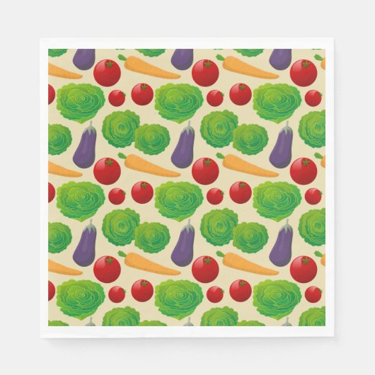 Essen Sie Ihre Gemüse Serviette (Vorderseite)