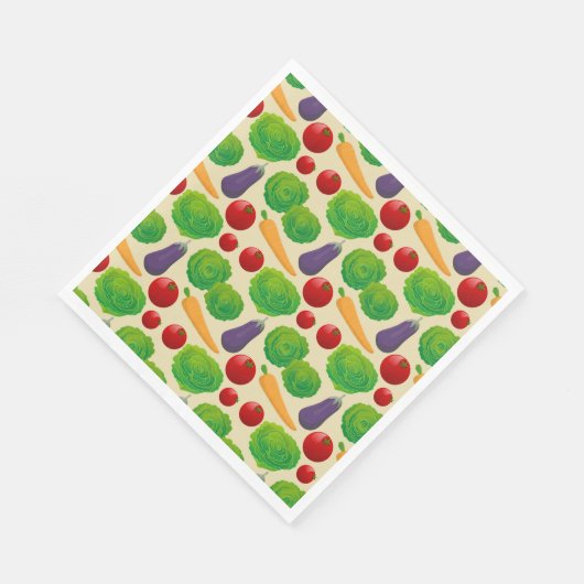 Essen Sie Ihre Gemüse Serviette (Ecke)