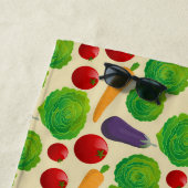 Essen Sie Ihre Gemüse Strandtuch (Beispiel)