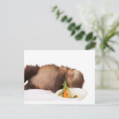essen Sie Ihre Grüntöne Postkarte (Stehend Vorderseite)