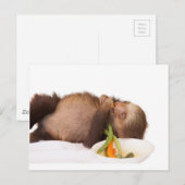essen Sie Ihre Grüntöne Postkarte (Vorne/Hinten)