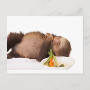 essen Sie Ihre Grüntöne Postkarte