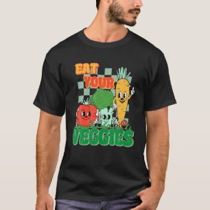 Essen Sie Ihre Veggies Bauer Markt Welt Vegetarier T-Shirt