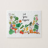 Essen Sie Ihre Veggies (die Gemüseillustration Puzzle (Horizontal)