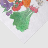 Essen Sie Ihre Veggies (die Gemüseillustration Seidenpapier (Detail)