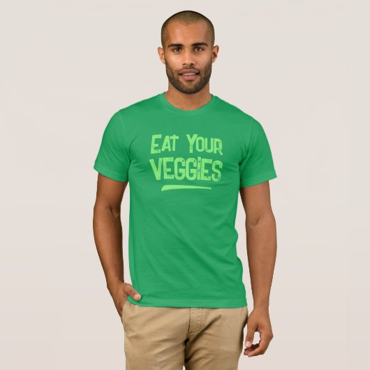 Essen Sie Ihre Veggies Männer T-Shirt (Vorne ganz)