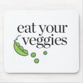 Essen Sie Ihre Veggies Mousepad (Vorne)