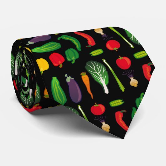 Essen Sie Ihre Veggies Multi-Gemüse Krawatte (Gerollt)