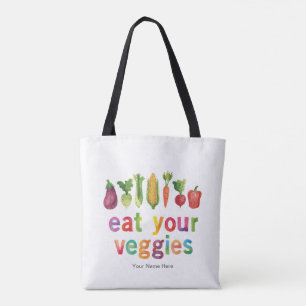 Essen Sie Ihre Veggies Regenbogenfarben Gesundes K Tasche