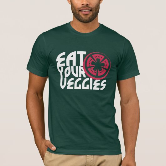 essen Sie Ihre Veggies T-Shirt (Vorderseite)