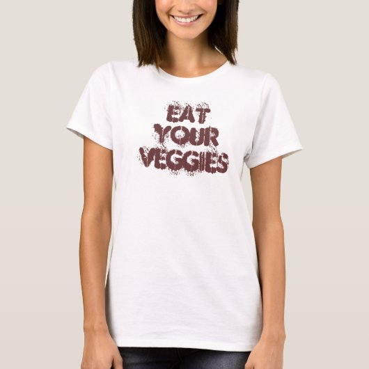 Essen Sie Ihre Veggies T-Shirt (Vorderseite)