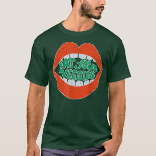 Essen Sie Ihre Veggies Welt Vegetarier Tag Pflanze T-Shirt