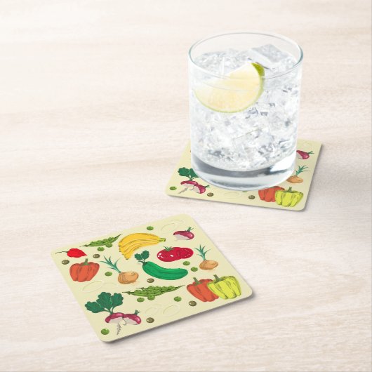 Essen Sie immer Ihr Gemüse Untersetzer Set (Vor Ort)