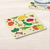 Essen Sie immer Ihr Gemüse Untersetzer Set (angewinkelt)